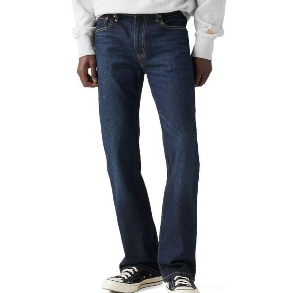 Levi's Men's 527 Dark Wash Straight Slim Bootcut Jeans 36 x 34